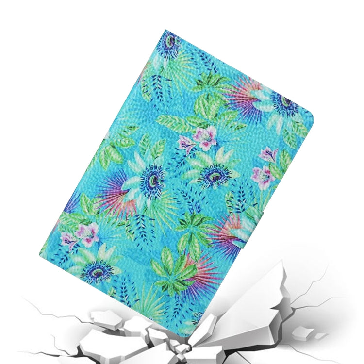 For 10 inch Tablet PC Universal Coloured Drawing Pattern Horizontal Flip Leather Case with Holder & Card Slot(Flowers) - 10 - 11 inch by PMC TechLife | Online Shopping South Africa | PMC TechLife | Buy Now Pay Later Mobicred