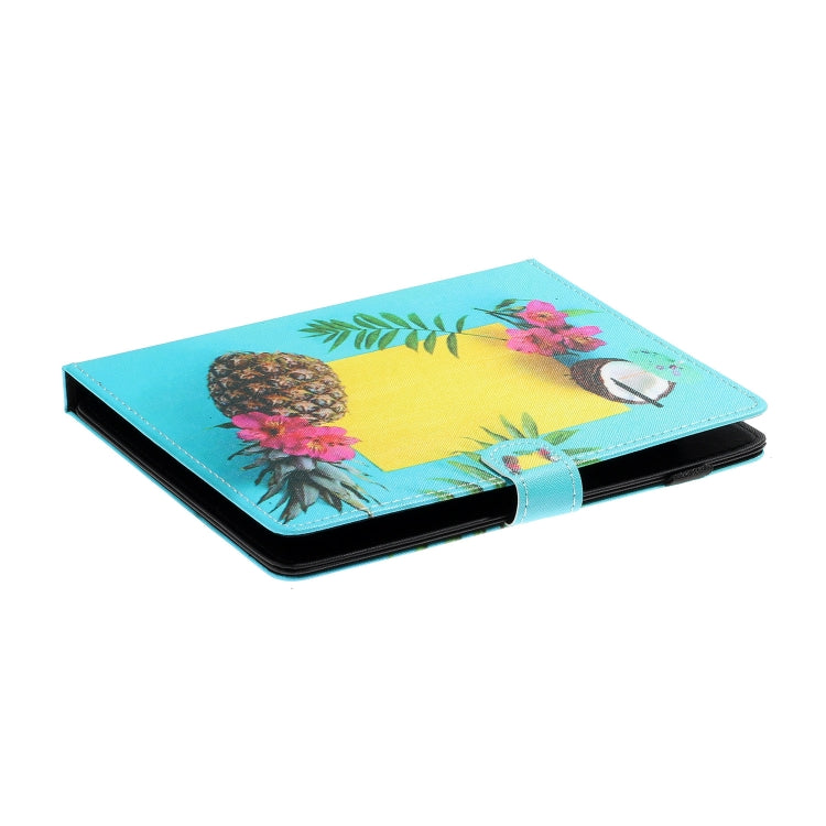 For 10 inch Tablet PC Universal Coloured Drawing Pattern Horizontal Flip Leather Case with Holder & Card Slot(Pineapple) - 10 - 11 inch by PMC TechLife | Online Shopping South Africa | PMC TechLife | Buy Now Pay Later Mobicred