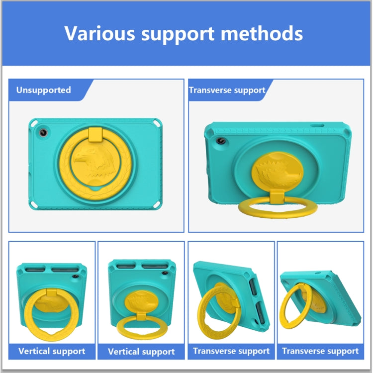 For Amazon Kindle Fire HD7 2022 EVA + PC Shockproof Tablet Case with Waterproof Frame(Glacier Green) - Amazon by PMC TechLife | Online Shopping South Africa | PMC TechLife | Buy Now Pay Later Mobicred