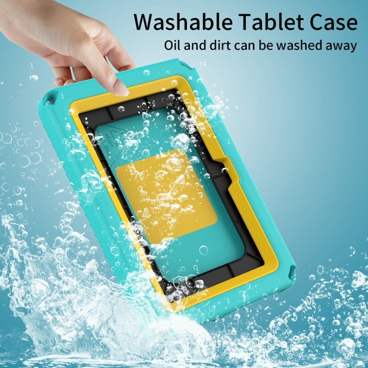 For Amazon Kindle Fire HD7 2022 EVA + PC Shockproof Tablet Case with Waterproof Frame(Glacier Green) - Amazon by PMC TechLife | Online Shopping South Africa | PMC TechLife | Buy Now Pay Later Mobicred