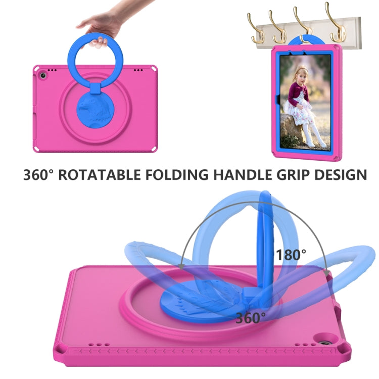 For Amazon Kindle Fire HD10 2021 EVA + PC Shockproof Tablet Case with Waterproof Frame(Rose Red) - Amazon by PMC TechLife | Online Shopping South Africa | PMC TechLife | Buy Now Pay Later Mobicred