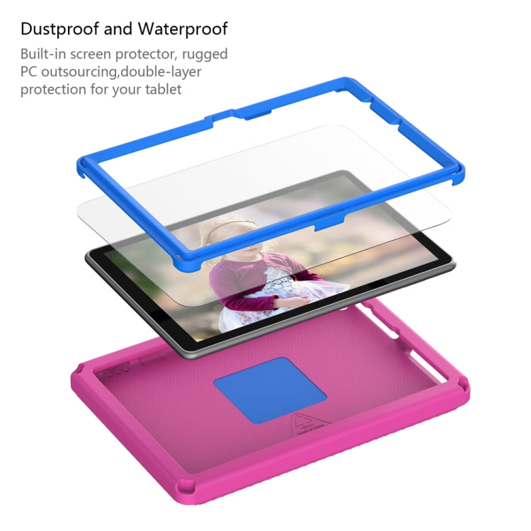 For Amazon Kindle Fire HD10 2021 EVA + PC Shockproof Tablet Case with Waterproof Frame(Rose Red) - Amazon by PMC TechLife | Online Shopping South Africa | PMC TechLife | Buy Now Pay Later Mobicred