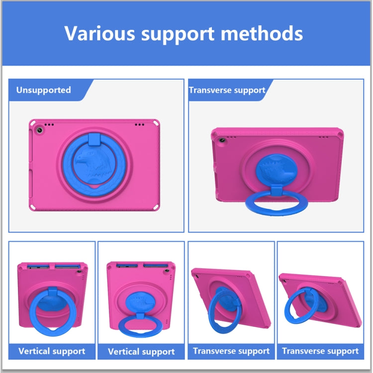 For Amazon Kindle Fire HD10 2021 EVA + PC Shockproof Tablet Case with Waterproof Frame(Rose Red) - Amazon by PMC TechLife | Online Shopping South Africa | PMC TechLife | Buy Now Pay Later Mobicred