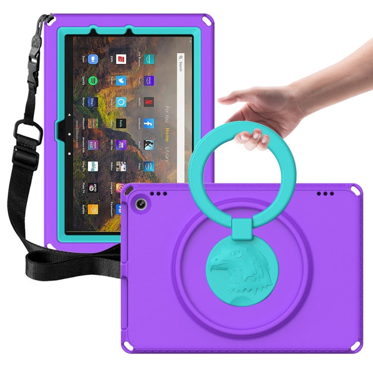 For Amazon Kindle Fire HD10 2021 EVA + PC Shockproof Tablet Case with Waterproof Frame(Purple) - Amazon by PMC TechLife | Online Shopping South Africa | PMC TechLife | Buy Now Pay Later Mobicred