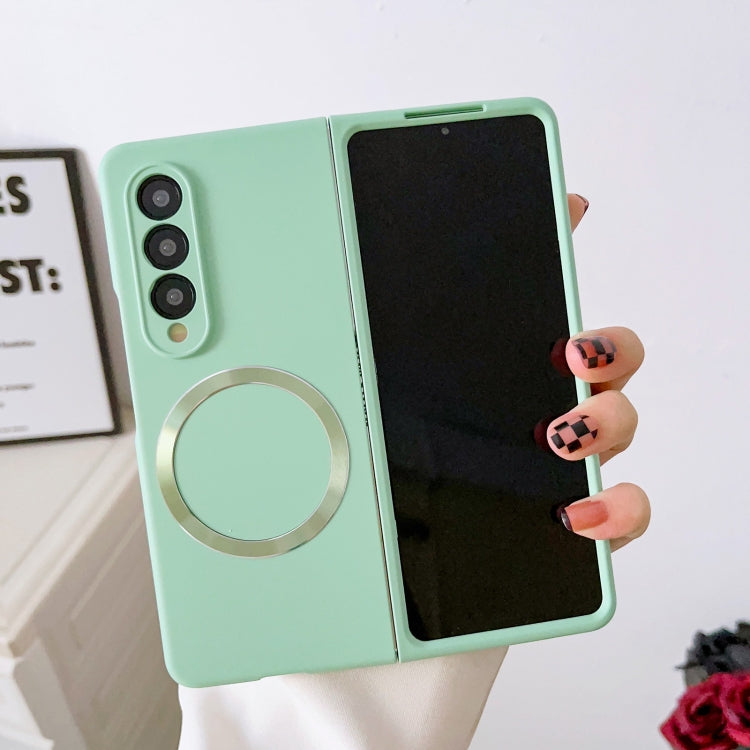 For Samsung Galaxy Z Fold4 Skin Feel MagSafe Magnetic Phone Case(Mint Green) - Galaxy Z Fold4 5G Cases by PMC TechLife | Online Shopping South Africa | PMC TechLife