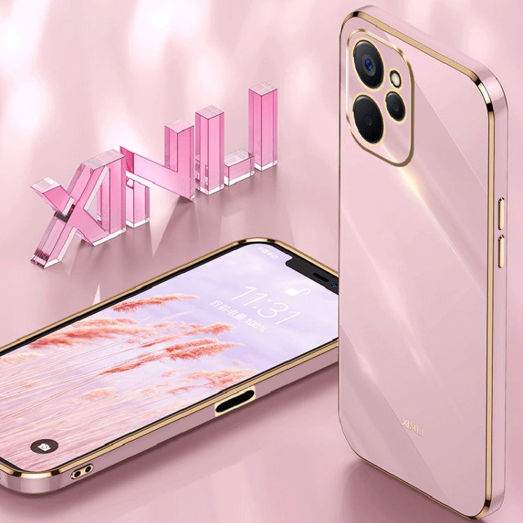 For Realme 9i 5G XINLI Straight Edge 6D Electroplate TPU Phone Case(Black) - free shipping - PMC TechLife - Order now!