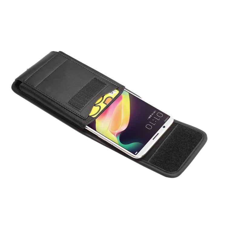 For 6.4-6.9 inch Universal Nylon Cloth Mobile Phone Waist Bag with Card Slot(Black) -  by PMC TechLife | Online Shopping South Africa | PMC TechLife | Buy Now Pay Later Mobicred