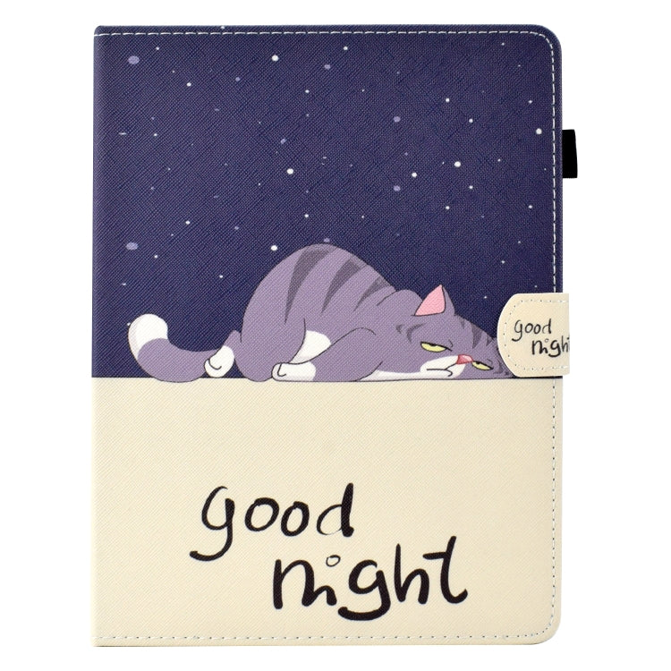 For 10 inch Tablet Electric Pressed TPU Leather Tablet Case(Lazy Cat) - 10 - 11 inch by PMC TechLife | Online Shopping South Africa | PMC TechLife | Buy Now Pay Later Mobicred