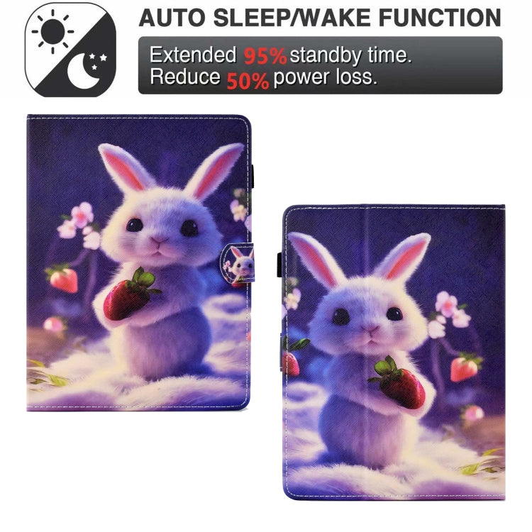 For 10 inch Tablet Electric Pressed TPU Leather Tablet Case(Strawberry Bunny) - 10 - 11 inch by PMC TechLife | Online Shopping South Africa | PMC TechLife | Buy Now Pay Later Mobicred