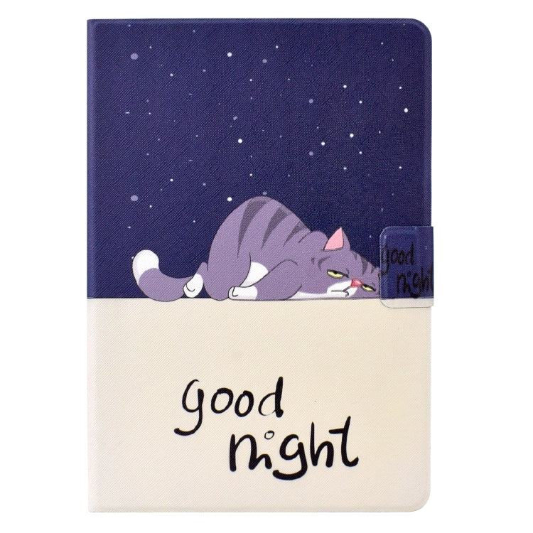 For Huawei MediaPad T5 Electric Pressed TPU Leather Tablet Case(Lazy Cat) - Huawei by PMC TechLife | Online Shopping South Africa | PMC TechLife | Buy Now Pay Later Mobicred