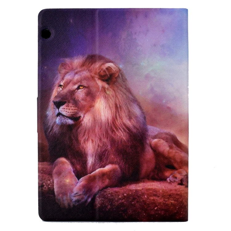 For Huawei MediaPad T5 Electric Pressed TPU Leather Tablet Case(Lion King) - Huawei by PMC TechLife | Online Shopping South Africa | PMC TechLife | Buy Now Pay Later Mobicred