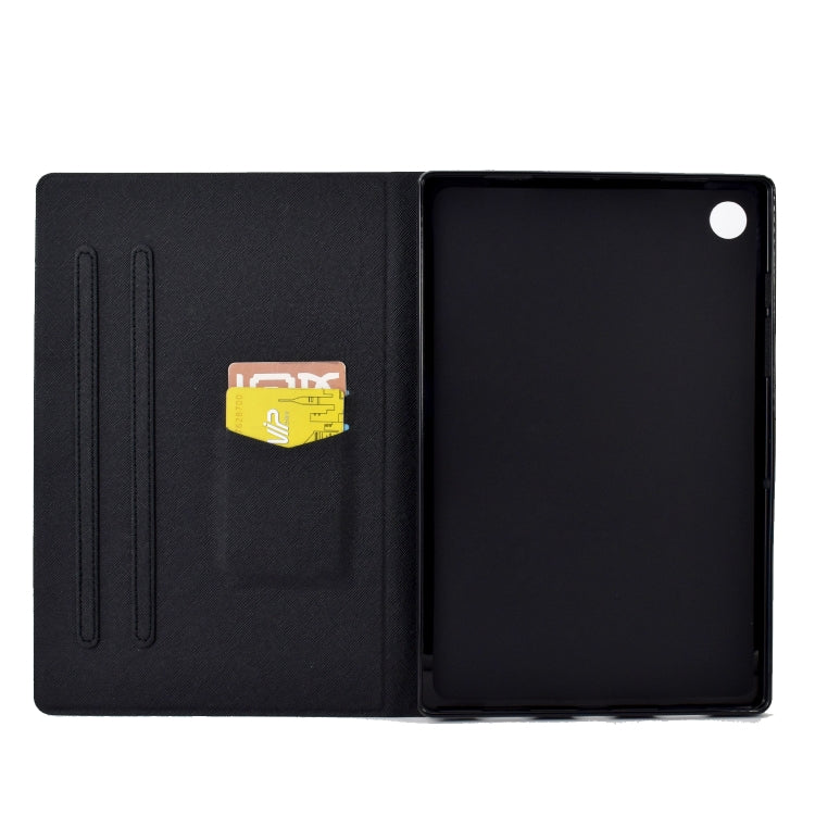 For Huawei MatePad T 10 / T 10s Electric Pressed TPU Leather Tablet Case(Lazy Cat) - Huawei by PMC TechLife | Online Shopping South Africa | PMC TechLife | Buy Now Pay Later Mobicred