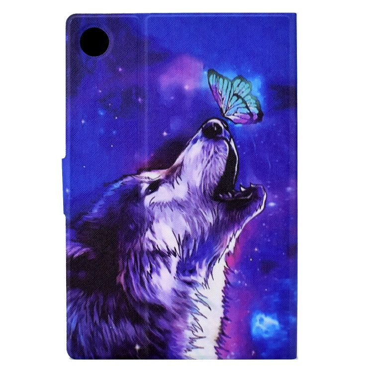 For Huawei MatePad T 10 / T 10s Electric Pressed TPU Leather Tablet Case(Butterfly Wolf) - Huawei by PMC TechLife | Online Shopping South Africa | PMC TechLife | Buy Now Pay Later Mobicred