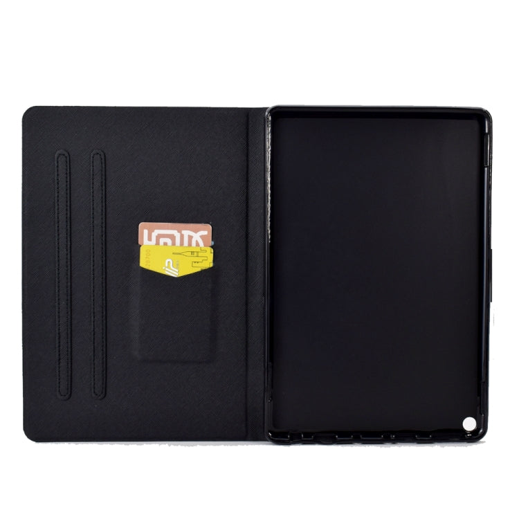 For Amazon Kindle Fire HD 10 2021 Electric Pressed TPU Smart Leather Tablet Case(Blue Butterfly) - Amazon by PMC TechLife | Online Shopping South Africa | PMC TechLife | Buy Now Pay Later Mobicred