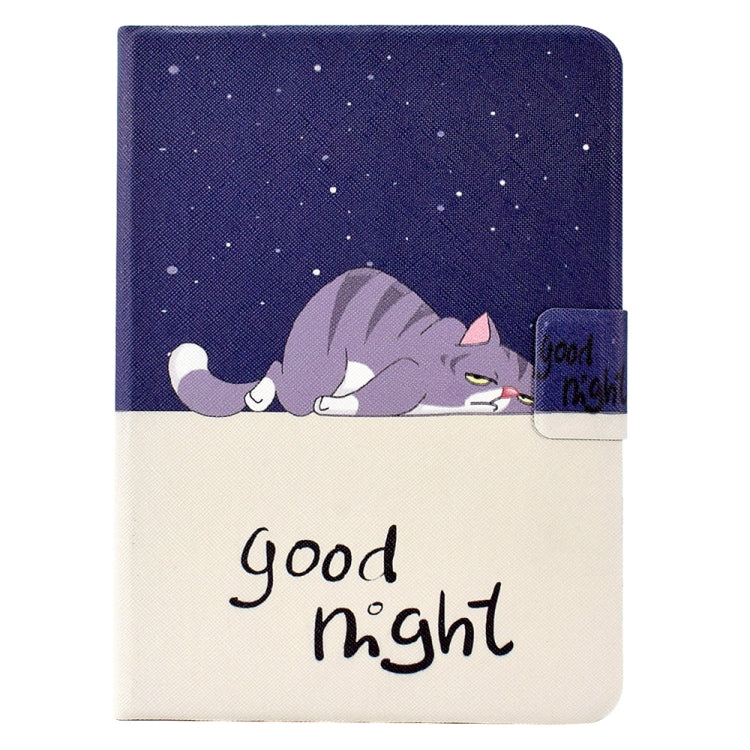 For Amazon Kindle Paperwhite 4/3/2/1 Electric Pressed TPU Smart Leather Tablet Case(Lazy Cat) - Amazon by PMC TechLife | Online Shopping South Africa | PMC TechLife | Buy Now Pay Later Mobicred
