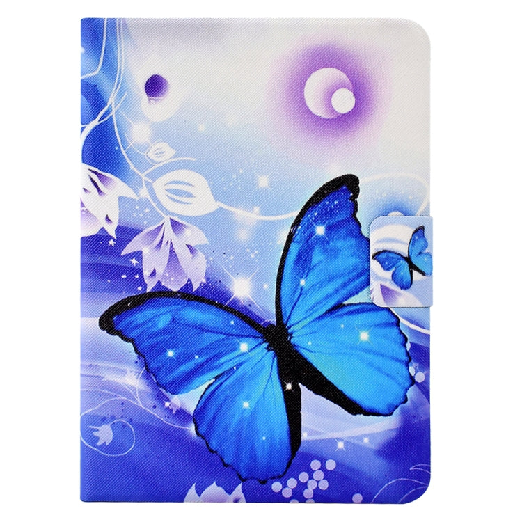 For Amazon Kindle Paperwhite 5 2021 Electric Pressed TPU Smart Leather Tablet Case(Blue Butterfly) - Amazon by PMC TechLife | Online Shopping South Africa | PMC TechLife | Buy Now Pay Later Mobicred