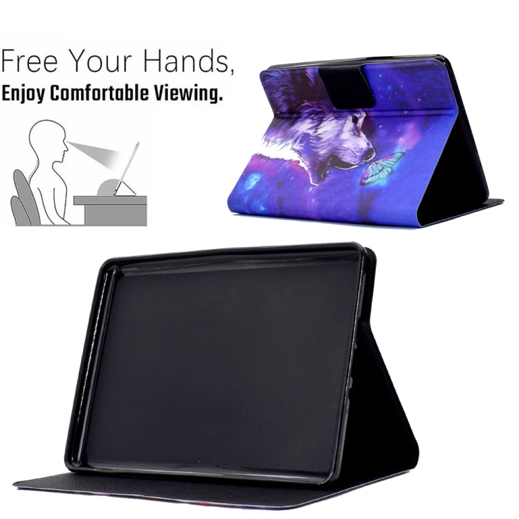 For Amazon Kindle Paperwhite 5 2021 Electric Pressed TPU Smart Leather Tablet Case(Butterfly Wolf) - Amazon by PMC TechLife | Online Shopping South Africa | PMC TechLife | Buy Now Pay Later Mobicred