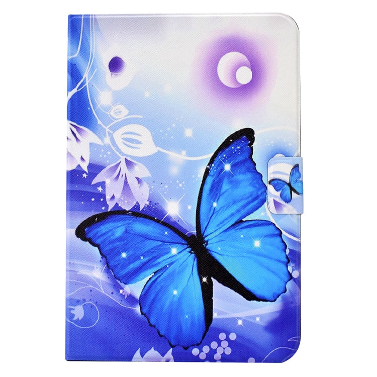 For Lenovo Tab M10 Plus 3rd Gen Electric Pressed TPU Smart Leather Tablet Case(Blue Butterfly) - Lenovo by PMC TechLife | Online Shopping South Africa | PMC TechLife | Buy Now Pay Later Mobicred