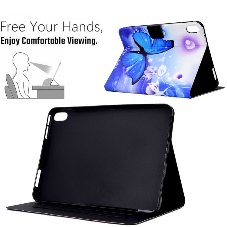 For Lenovo Tab P11 Electric Pressed TPU Smart Leather Tablet Case(Blue Butterfly) - Huawei by PMC TechLife | Online Shopping South Africa | PMC TechLife | Buy Now Pay Later Mobicred