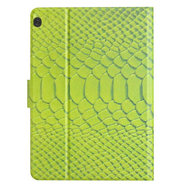For Lenovo Tab M10 Solid Color Crocodile Texture Leather Smart Tablet Case(Green) - Lenovo by PMC TechLife | Online Shopping South Africa | PMC TechLife | Buy Now Pay Later Mobicred