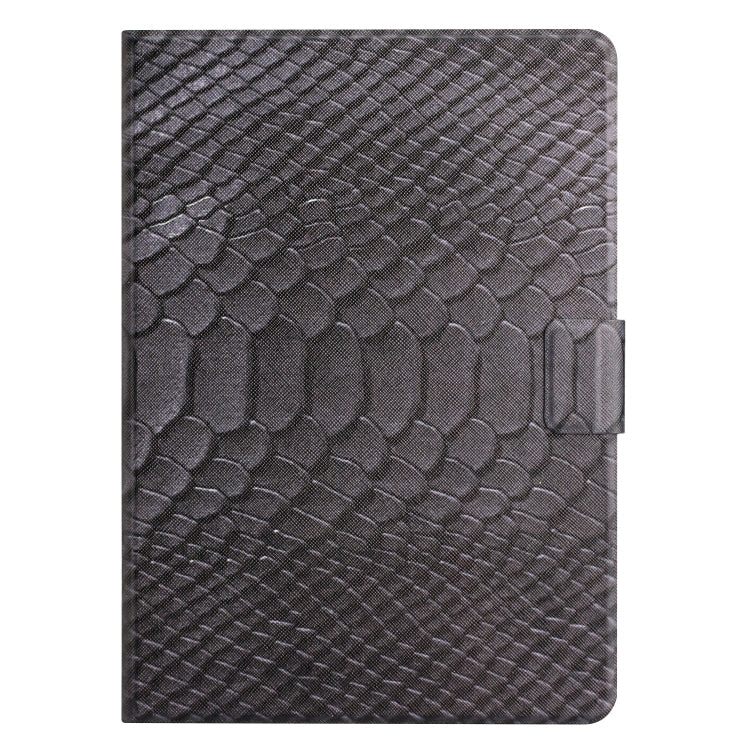 For Lenovo Tab M10 HD 2nd Gen Solid Color Crocodile Texture Leather Smart Tablet Case(Black) - Lenovo by PMC TechLife | Online Shopping South Africa | PMC TechLife | Buy Now Pay Later Mobicred