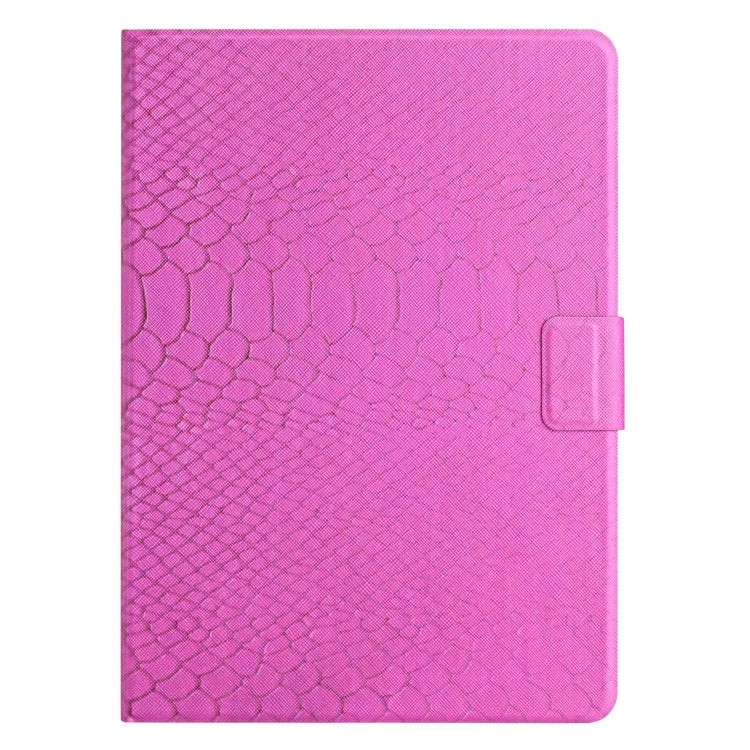 For Lenovo Tab M10 Plus 10.6 3rd Gen 2022 Solid Color Crocodile Texture Leather Smart Tablet Case(Rose Red) - Lenovo by PMC TechLife | Online Shopping South Africa | PMC TechLife | Buy Now Pay Later Mobicred