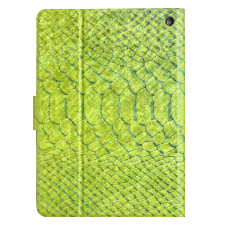 For Amazon Kindle Fire HD 10 2021 Solid Color Crocodile Texture Leather Smart Tablet Case(Green) - Amazon by PMC TechLife | Online Shopping South Africa | PMC TechLife | Buy Now Pay Later Mobicred
