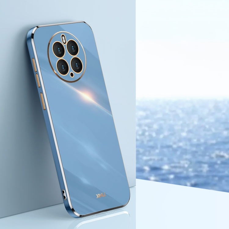 For Huawei Mate 50 Pro XINLI Straight Edge 6D Electroplate TPU Phone Case(Celestial Blue) - Huawei Cases by XINLI | Online Shopping South Africa | PMC TechLife | Buy Now Pay Later Mobicred
