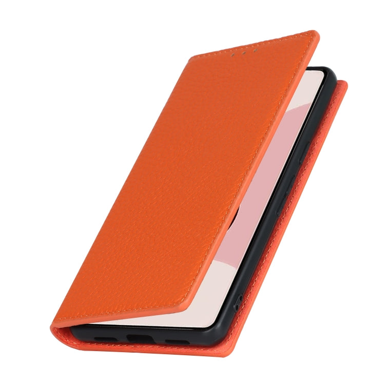 For Google Pixel 7 5G Litchi Texture Genuine Leather Phone Case(Orange) - free shipping - PMC TechLife - Order now!