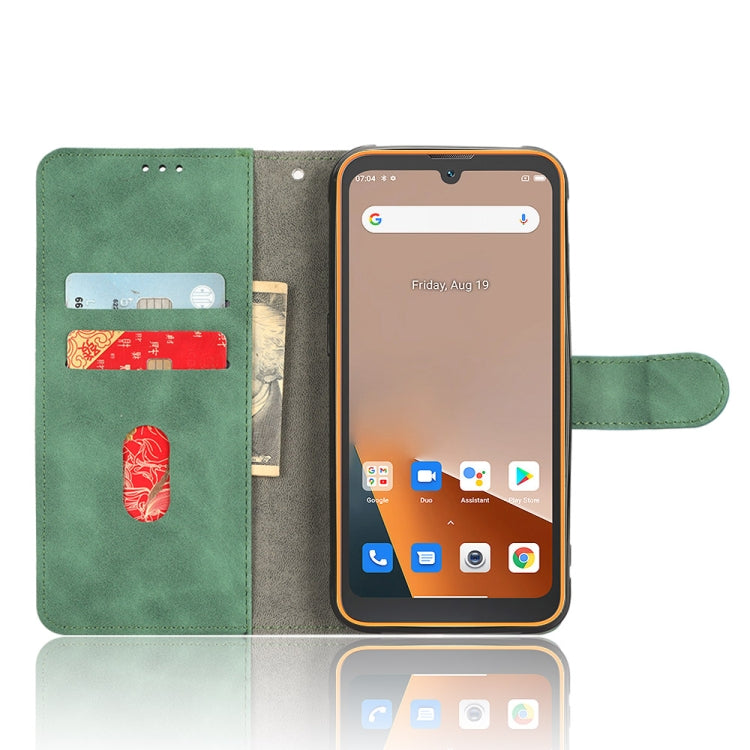 For Blackview BV5200 Skin Feel Magnetic Flip Leather Phone Case(Green) - More Brand by PMC TechLife | Online Shopping South Africa | PMC TechLife | Buy Now Pay Later Mobicred