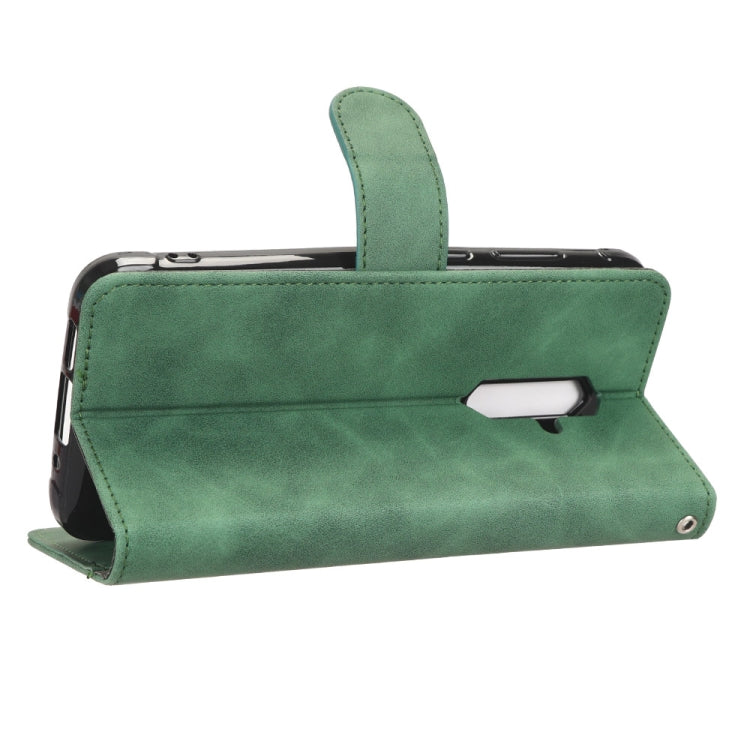 For Blackview BV5200 Skin Feel Magnetic Flip Leather Phone Case(Green) - More Brand by PMC TechLife | Online Shopping South Africa | PMC TechLife | Buy Now Pay Later Mobicred