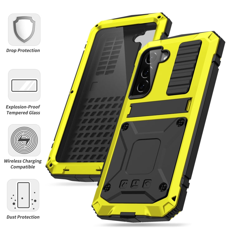 For Samsung Galaxy S23+ 5G R-JUST Life Waterproof Dustproof Shockproof Phone Case(Yellow) - Galaxy S23+ 5G Cases by R-JUST | Online Shopping South Africa | PMC TechLife | Buy Now Pay Later Mobicred