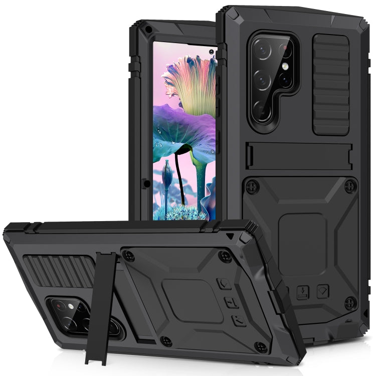 For Samsung Galaxy S23 Ultra 5G R-JUST Life Waterproof Dustproof Shockproof Phone Case(Black) - Galaxy S23 Ultra 5G Cases by R-JUST | Online Shopping South Africa | PMC TechLife