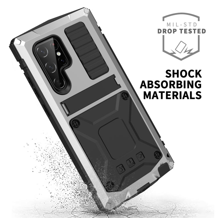 For Samsung Galaxy S23 Ultra 5G R-JUST Life Waterproof Dustproof Shockproof Phone Case(Silver) - Galaxy S23 Ultra 5G Cases by R-JUST | Online Shopping South Africa | PMC TechLife | Buy Now Pay Later Mobicred