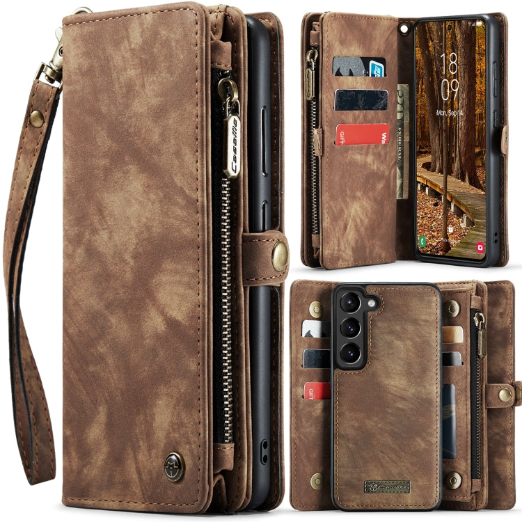 For Samsung Galaxy S23+ 5G CaseMe 008 Detachable Multifunctional Leather Phone Case(Brown) - free shipping - PMC Jewellery - Order now!