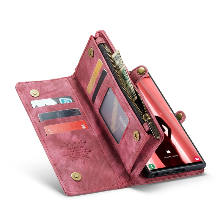 For Samsung Galaxy S23 Ultra 5G CaseMe 008 Detachable Multifunctional Leather Phone Case(Red) - free shipping - PMC Jewellery - Order now!