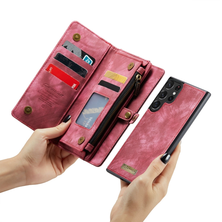 For Samsung Galaxy S23 Ultra 5G CaseMe 008 Detachable Multifunctional Leather Phone Case(Red) - free shipping - PMC Jewellery - Order now!