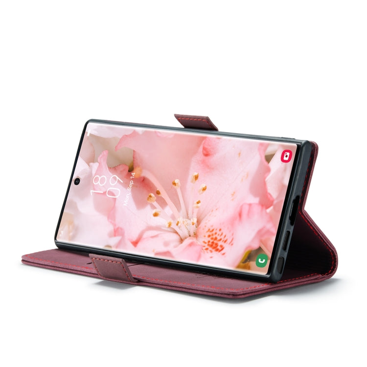For Samsung Galaxy S23 Ultra 5G CaseMe 013 Multifunctional Horizontal Flip Leather Phone Case(Wine Red) - free shipping - PMC Jewellery - Order now!