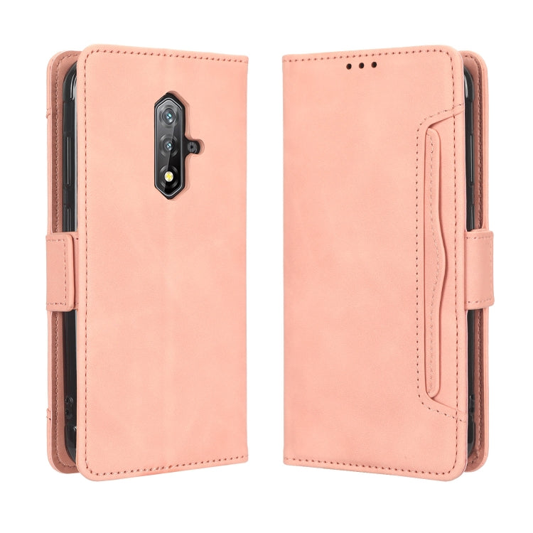 For Blackview BV5200 Skin Feel Calf Texture Card Slots Leather Phone Case(Pink) - More Brand by PMC TechLife | Online Shopping South Africa | PMC TechLife