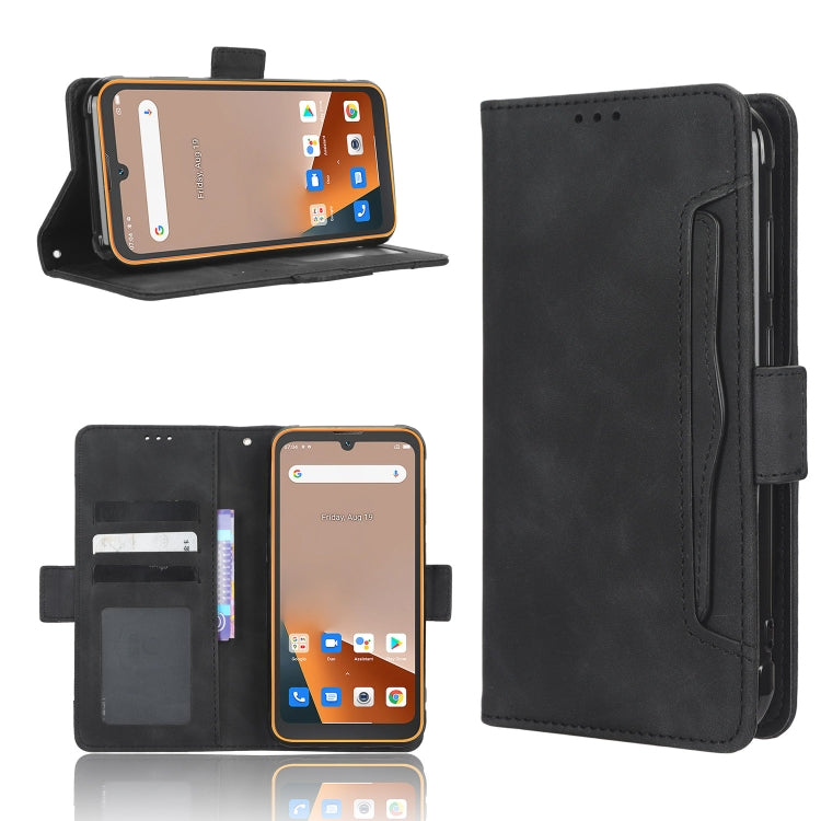 For Blackview BV5200 Skin Feel Calf Texture Card Slots Leather Phone Case(Black) - More Brand by PMC TechLife | Online Shopping South Africa | PMC TechLife | Buy Now Pay Later Mobicred