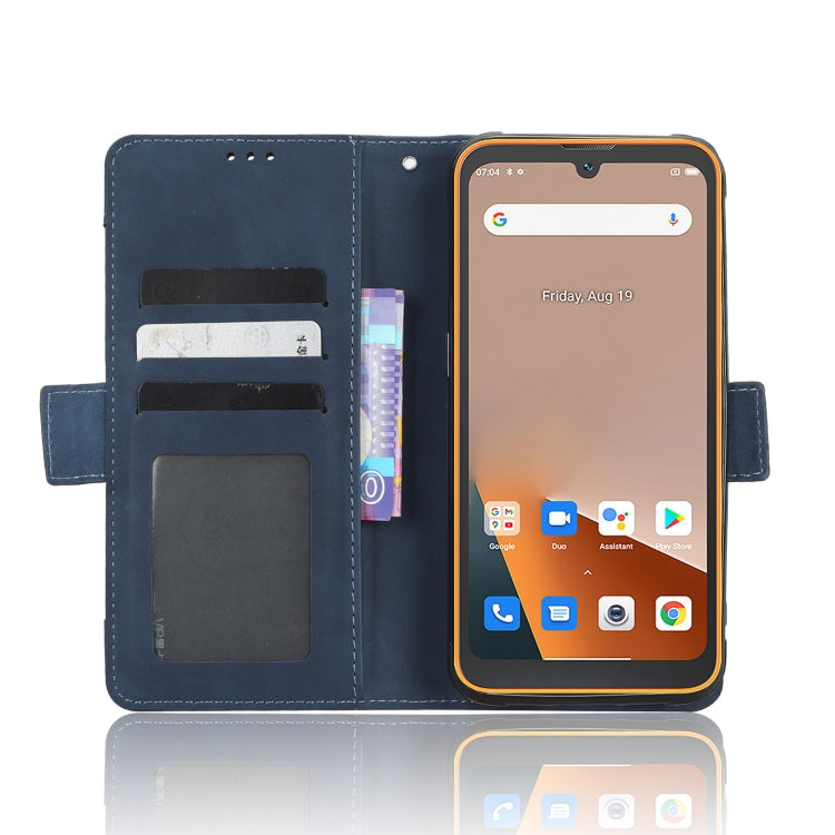 For Blackview BV5200 Skin Feel Calf Texture Card Slots Leather Phone Case(Blue) - More Brand by PMC TechLife | Online Shopping South Africa | PMC TechLife | Buy Now Pay Later Mobicred
