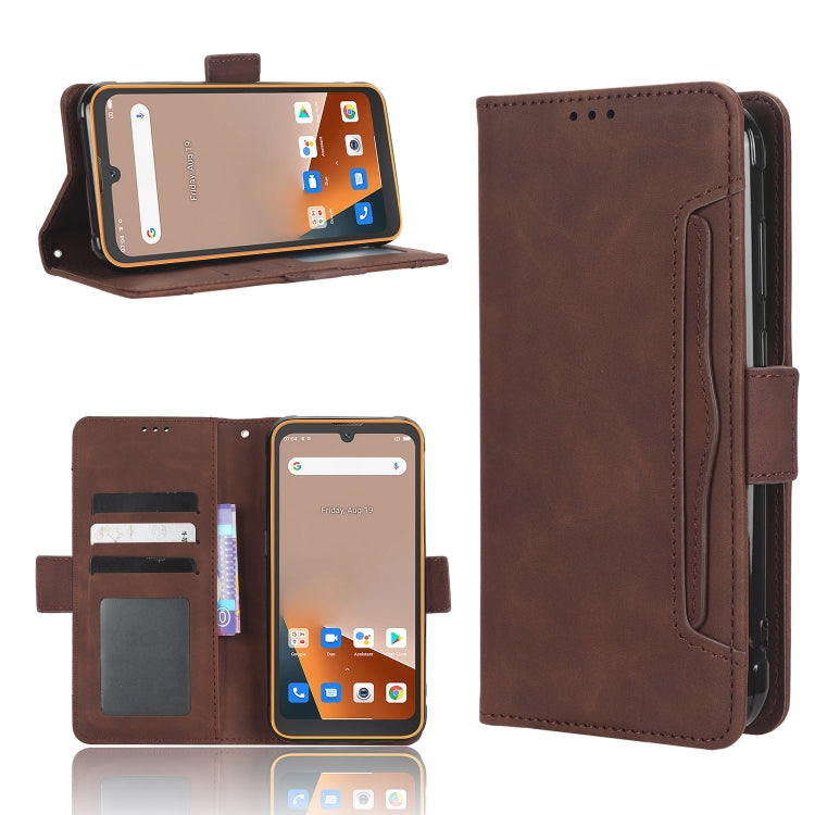 For Blackview BV5200 Skin Feel Calf Texture Card Slots Leather Phone Case(Brown) - More Brand by PMC TechLife | Online Shopping South Africa | PMC TechLife | Buy Now Pay Later Mobicred
