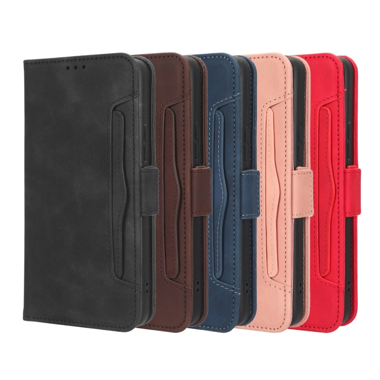 For Blackview BV5200 Skin Feel Calf Texture Card Slots Leather Phone Case(Pink) - More Brand by PMC TechLife | Online Shopping South Africa | PMC TechLife