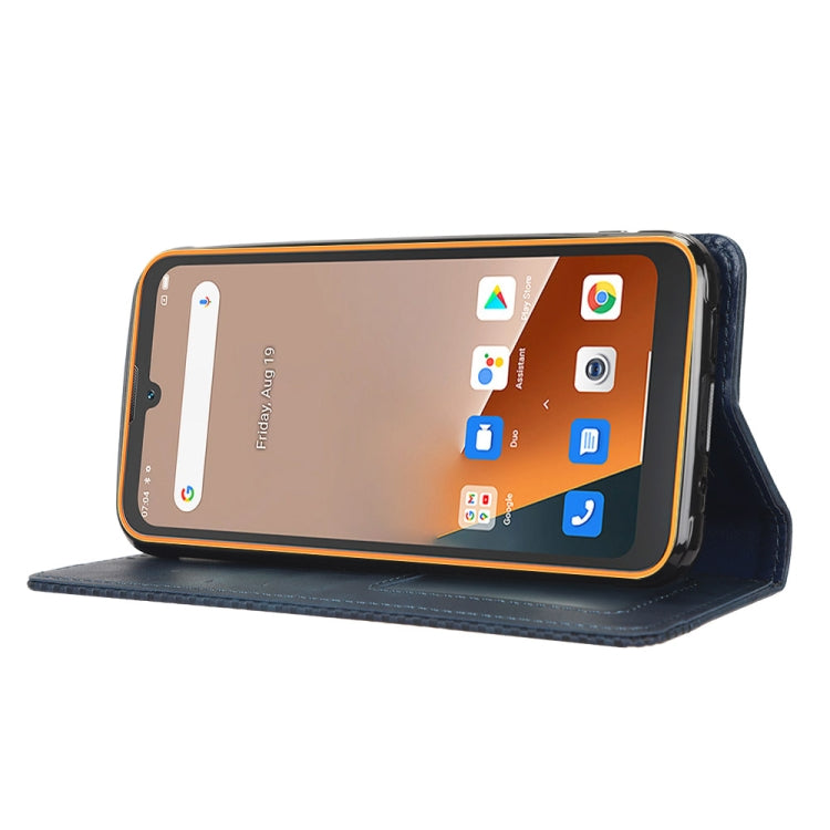 For Blackview BV5200 Magnetic Buckle Retro Texture Leather Phone Case(Blue) - More Brand by PMC TechLife | Online Shopping South Africa | PMC TechLife | Buy Now Pay Later Mobicred