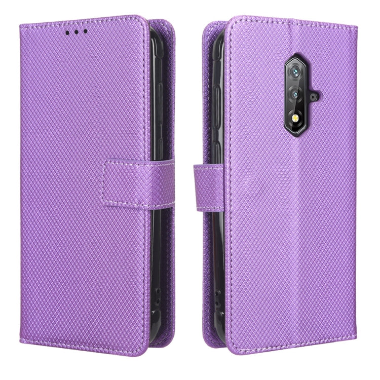 For Blackview BV5200 Diamond Texture Leather Phone Case(Purple) - More Brand by PMC TechLife | Online Shopping South Africa | PMC TechLife | Buy Now Pay Later Mobicred
