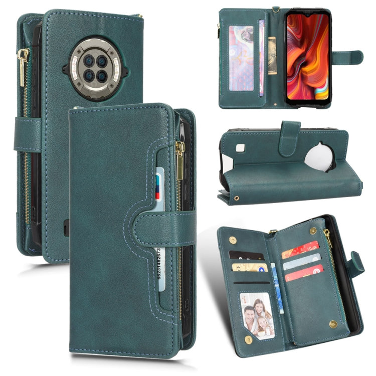 For Doogee S96 Pro Litchi Texture Zipper Leather Phone Case(Green) - Doogee Cases by PMC TechLife | Online Shopping South Africa | PMC TechLife | Buy Now Pay Later Mobicred