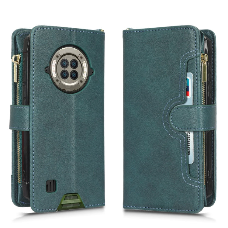 For Doogee S96 Pro Litchi Texture Zipper Leather Phone Case(Green) - Doogee Cases by PMC TechLife | Online Shopping South Africa | PMC TechLife | Buy Now Pay Later Mobicred