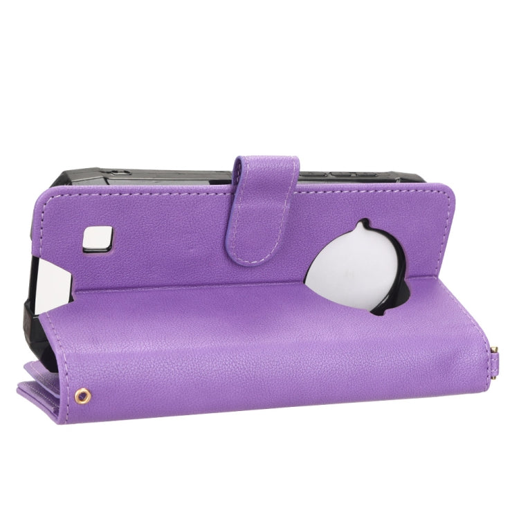 For Doogee S96 Pro Litchi Texture Zipper Leather Phone Case(Purple) - Doogee Cases by PMC TechLife | Online Shopping South Africa | PMC TechLife | Buy Now Pay Later Mobicred