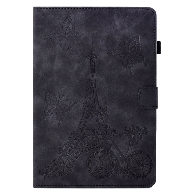For Huawei MatePad T 10s Tower Embossed Leather Tablet Case(Black) - Huawei by PMC TechLife | Online Shopping South Africa | PMC TechLife | Buy Now Pay Later Mobicred