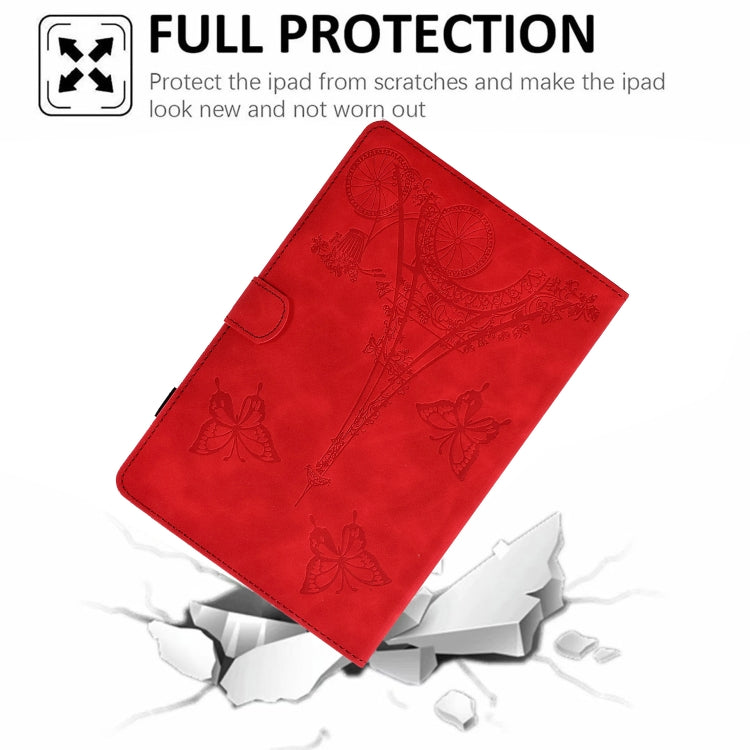 For Lenovo Tab M10 Gen 2 Tower Embossed Leather Smart Tablet Case(Red) - Lenovo by PMC TechLife | Online Shopping South Africa | PMC TechLife | Buy Now Pay Later Mobicred